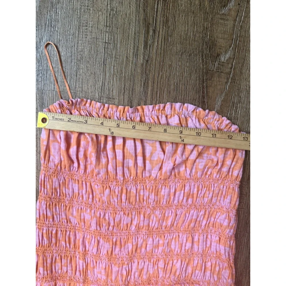 Free‎ People Embellished Bubble Mini Dress Shell Coral Pink Orange OB2249861 XS